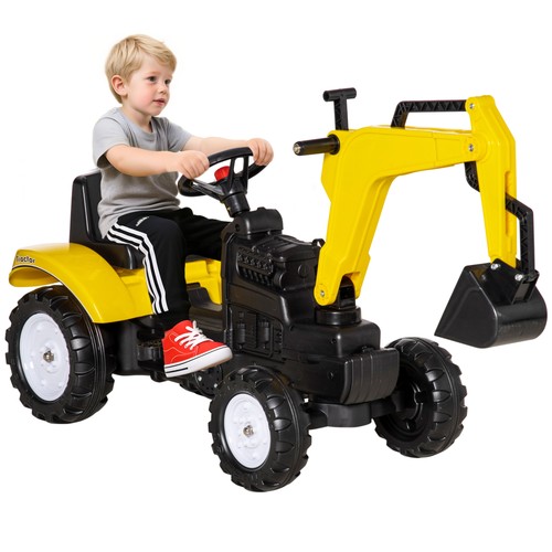 Kids ride excavator - ride, on