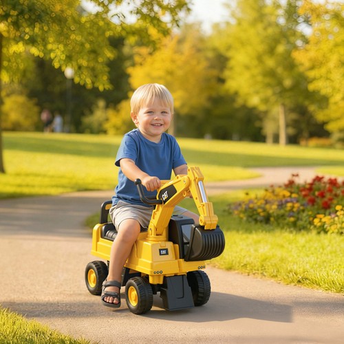 Excavator ride toy for kids - on,
