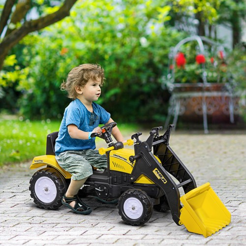 Kids ride excavator - kids, with
