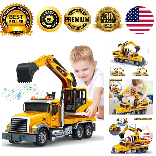 Large excavator truck - truck, toy