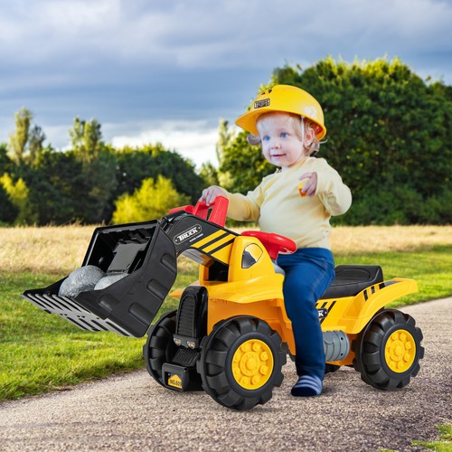 Kids ride excavator - on,