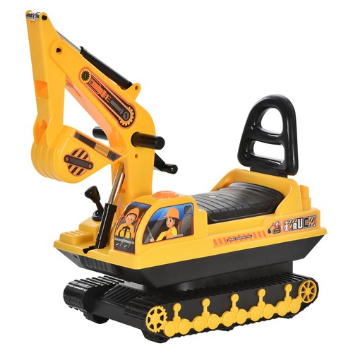 Kids excavator ride - kids, on