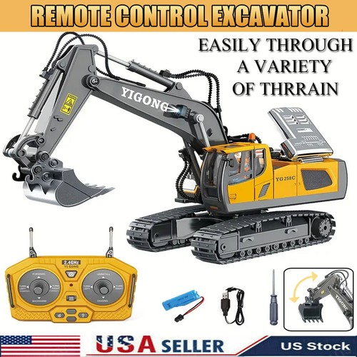 Remote control excavator toy - control,