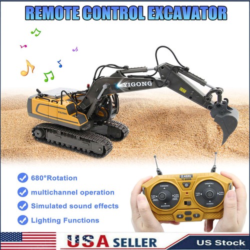 Remote control excavator - remote, toys